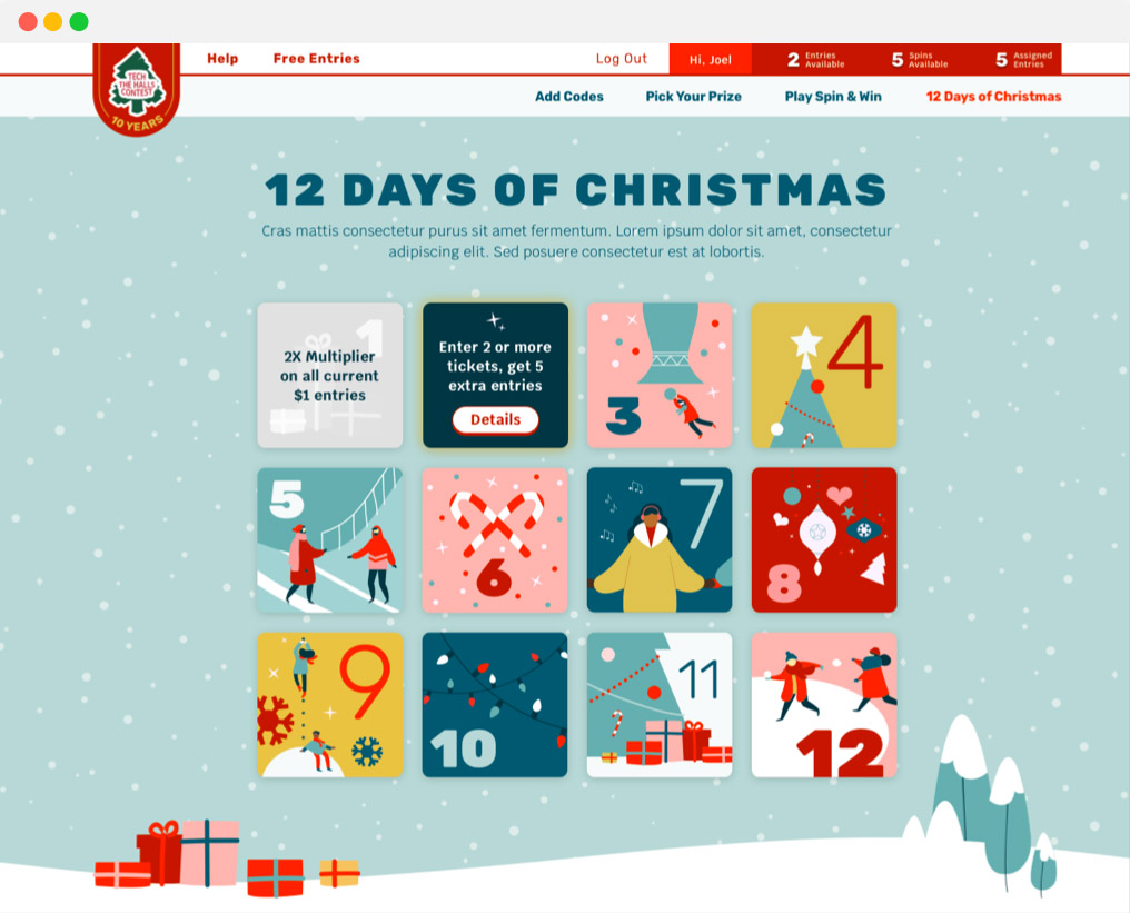 BCLC Tech the Halls: 12 Days of Christmas